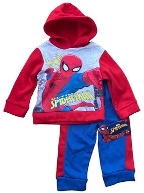 DC Comics Spiderman Baby Boys 2-Piece Hoodie and Joggers Set - 12 Months